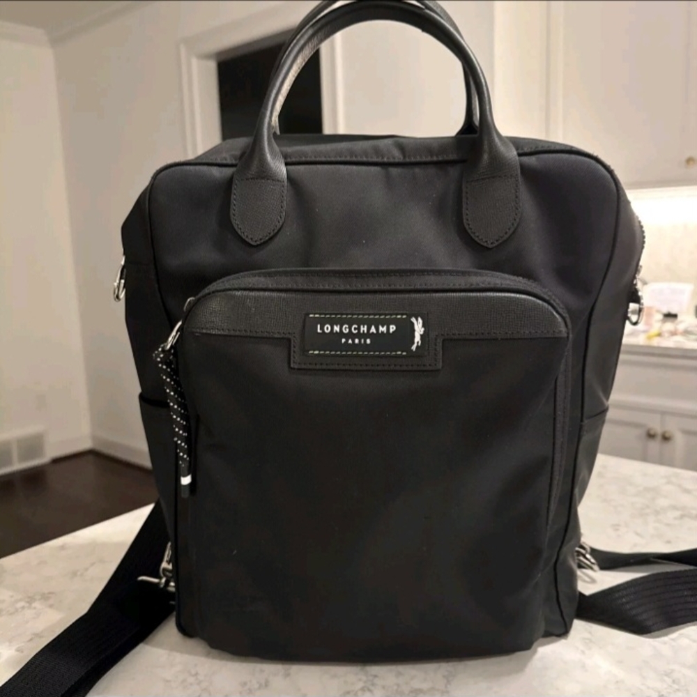 Longchamp Black Laptop Bag